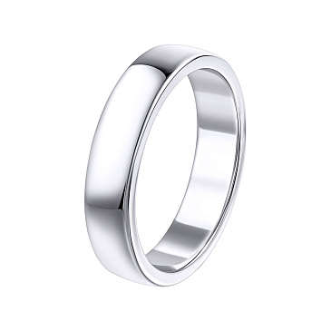 Классическое обручальное кольцо из белого золота 210-000-310